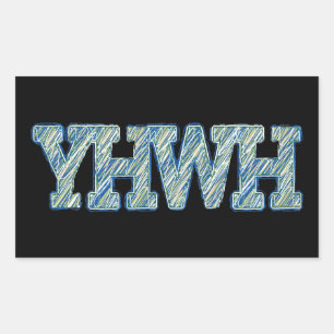 YHWH-1 RECTANGULAR STICKER