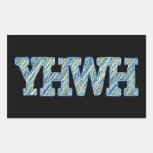 YHWH-1 RECTANGULAR STICKER (Front)
