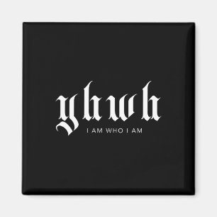 Yhwh Christian Streetwear Aesthetic Bible Scriptur Magnet