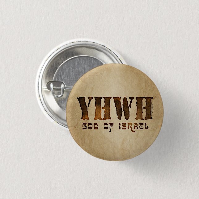 YHWH Jehovah 3 Cm Round Badge (Front & Back)