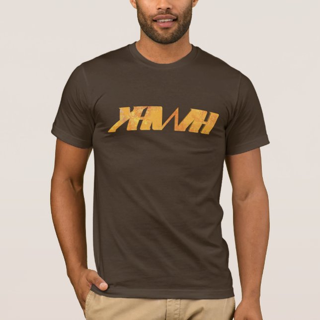 YHWH Orange Modern T-Shirt (Front)