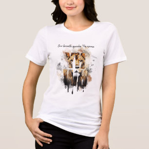 YHWH Women’s Christian T-Shirt Tri-Blend Shirt