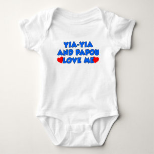 Yia-Yia and Papou Love Me Baby Bodysuit