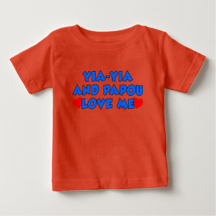 Yia-Yia and Papou Love Me Baby T-Shirt