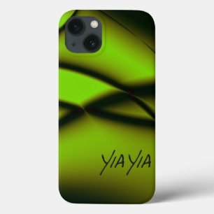 Yia Yia Design Green iPhone 13 Case