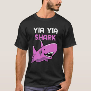 Yia-Yia Shark Funny Family YiaYia T-Shirt