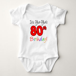 Yia-Yia's 80th Birthday Baby Bodysuit