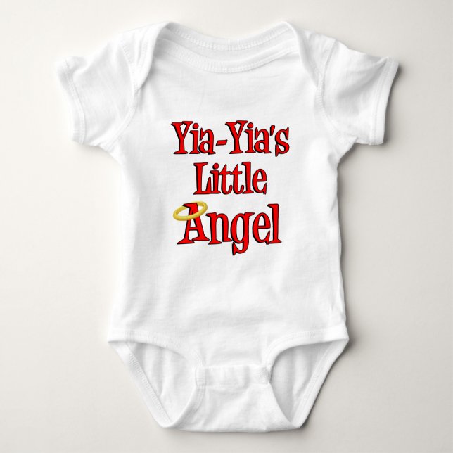 Yia-Yia's Little Angel Baby Bodysuit (Front)