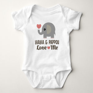 Yiayia and Pappou Love Me grandchild Baby Bodysuit