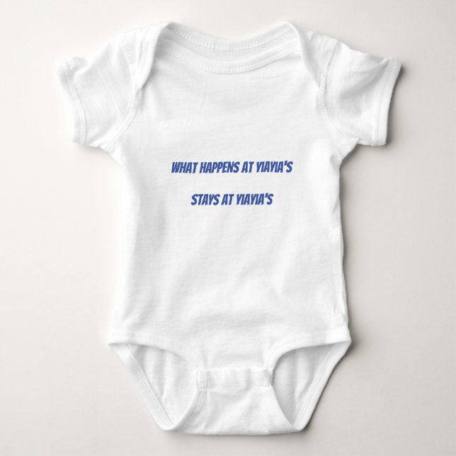 yiayia baby bodysuit (Front)