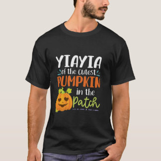 Yiayia Of The Cutest Pumpkin In The Patch Hallowee T-Shirt