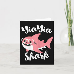 Yiayia Shark Mother's Day Grandma Funny Yia-yia  Card