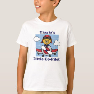 Yiayia's Little Co-Pilot - Cute Airplane T-Shirt
