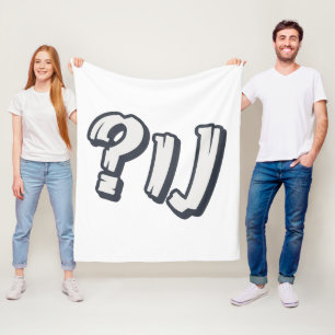 Yiddish "NU?" - The Perfect Jewish Expression Fleece Blanket