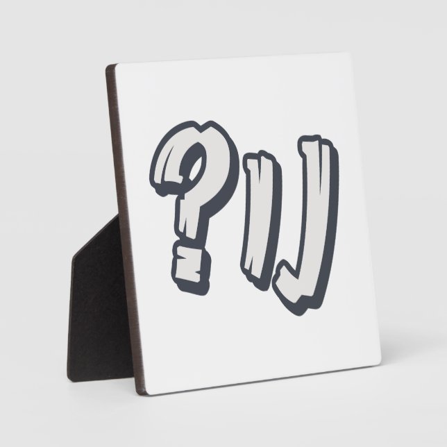 Yiddish "NU?" - The Perfect Jewish Expression  Plaque (Front)