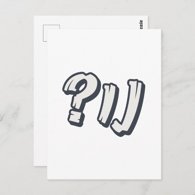 Yiddish "NU?" - The Perfect Jewish Expression  Postcard (Front/Back)