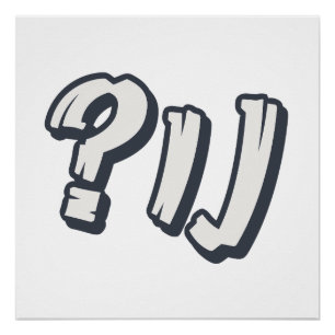 Yiddish "NU?" - The Perfect Jewish Expression  Poster