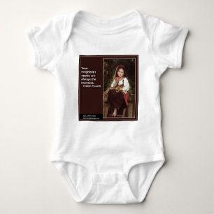Yiddish Saying Regarding Apples & Graphic Baby Bodysuit