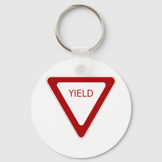 Yield Sign Key Ring (Front)