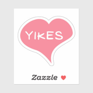 YIKES Love Heart Vinyl Sticker