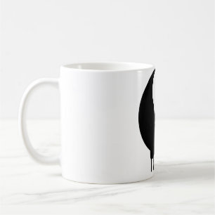 Yin And Yang Black White Paint Melting Drops Brush Coffee Mug