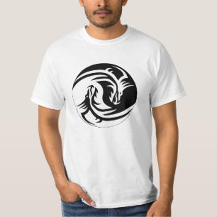 Yin and Yang Dragon T Shirt