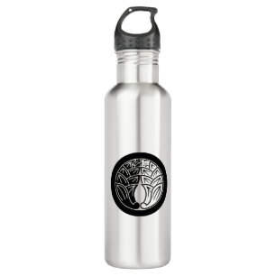Yin and yang Embracing japanese gingers in circle 710 Ml Water Bottle