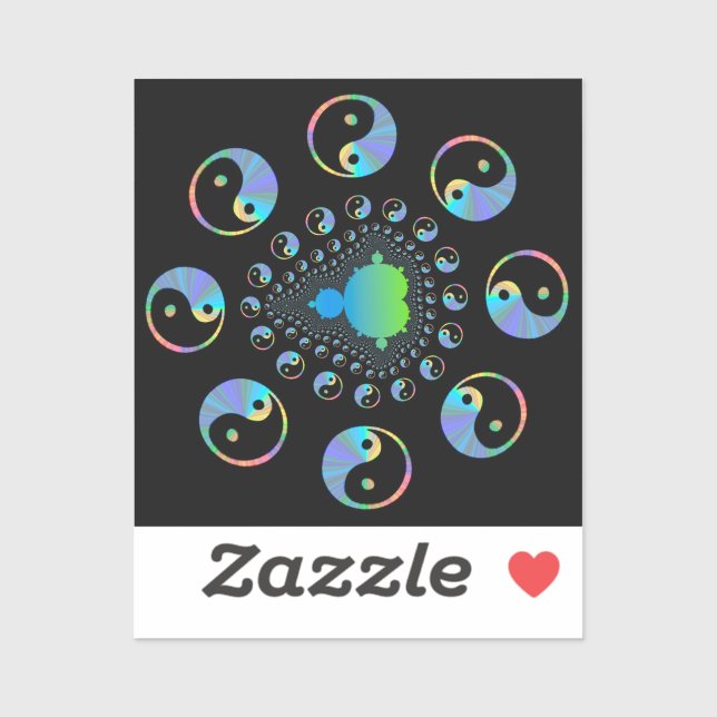 Yin and Yang Mandelbrot Fractal (Sheet)