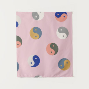 Yin and yang seamless pattern,repeatable spiritual tapestry