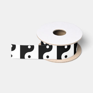 Yin And Yang Sides Satin Ribbon