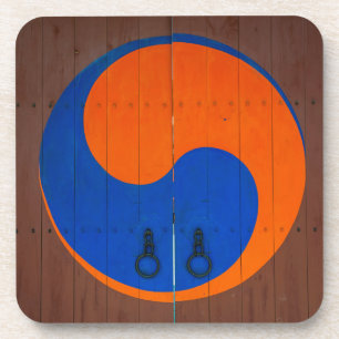 Yin and Yang symbol, South Korea Coaster