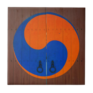 Yin and Yang symbol, South Korea Tile