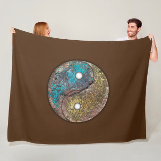 YIN AND YANG TALKING CANYONS, NEW MEXICO FLEECE BLANKET
