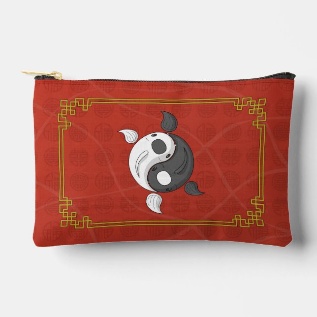 Yin and Yang the Koi Accessory Pouch (Front)