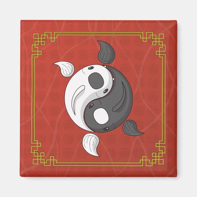 Yin and Yang the Koi Magnet (Front)