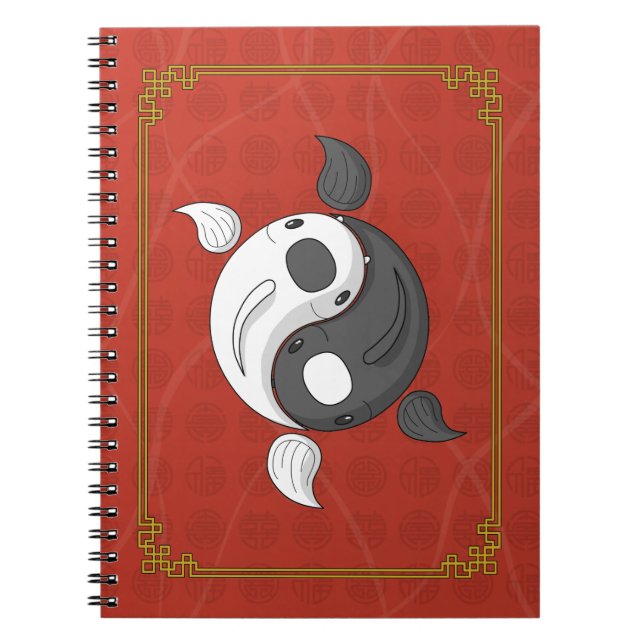 Yin and Yang the Koi Notebook (Front)