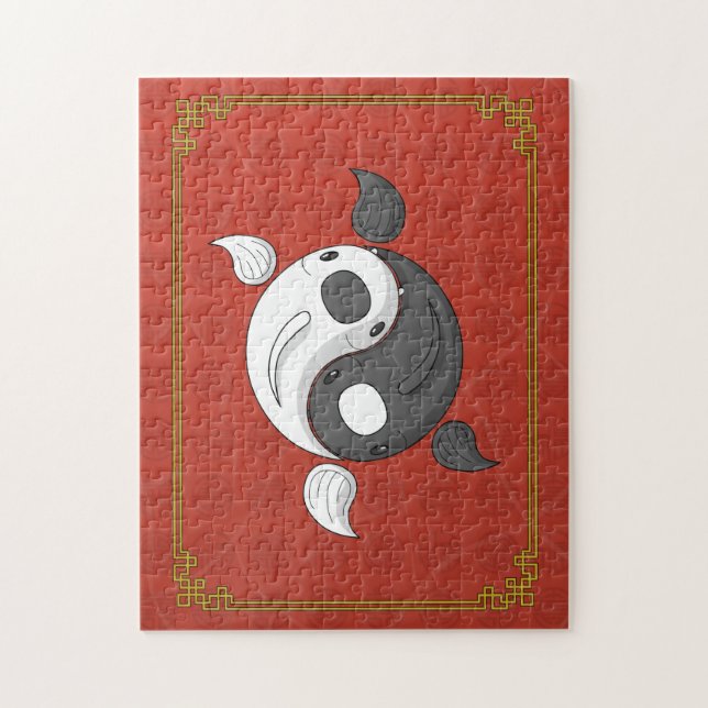 Yin and Yang the Koi Puzzle (Vertical)