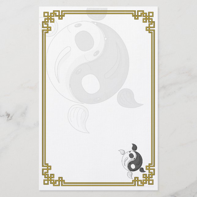 Yin and Yang the Koi Stationery (Front)
