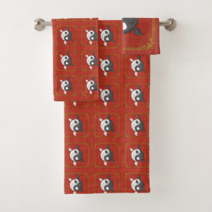 Yin and Yang the Koi Towel Set