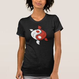 Yin and Yang the Koi Women's Dark Shirt