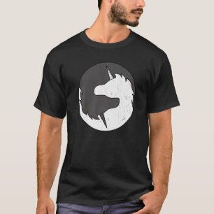 Yin and Yang Unicorn Mythical Creatures Meditation T-Shirt