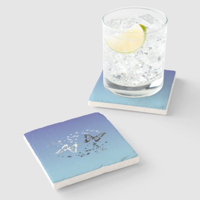 Yin n Yang Stone Coaster (Side)