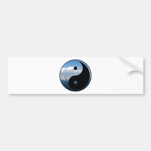 yin yang-1 bumper sticker (Front)