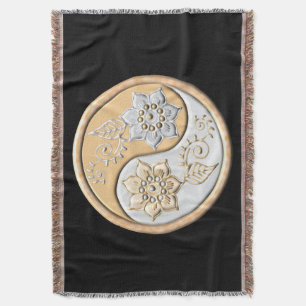 Yin Yang 1 Throw Blanket