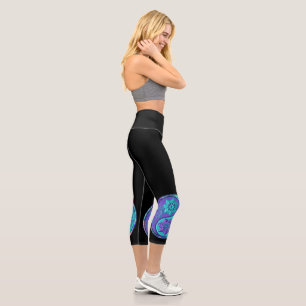 Yin Yang 5 Capri Leggings