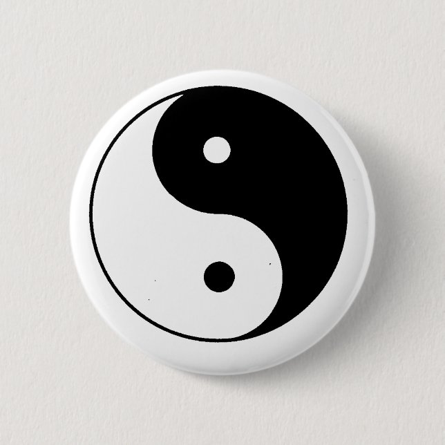 Yin__Yang 6 Cm Round Badge (Front)