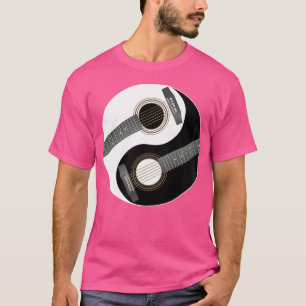 Yin Yang Acoustic Guitar Guitarists Musician Gif T-Shirt