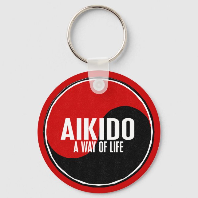 Yin Yang Aikido 1 Key Ring (Front)
