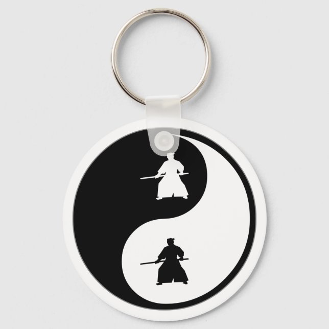 Yin Yang Aikido Key Ring (Front)
