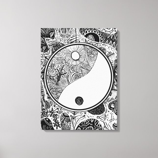 Yin Yang alternative #1 Canvas Print (Front)